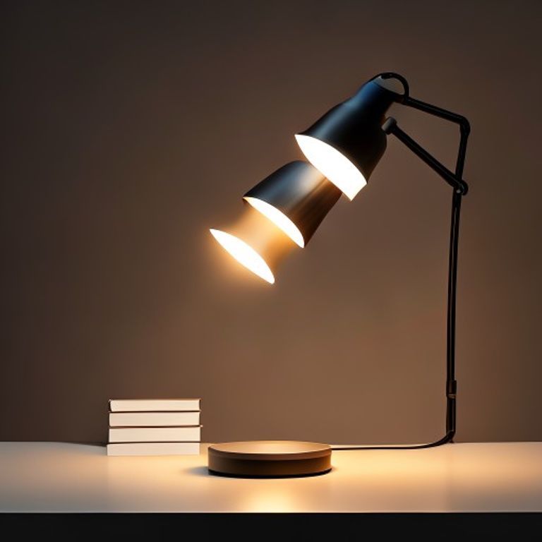 Hero product static ad creative for desk lamp