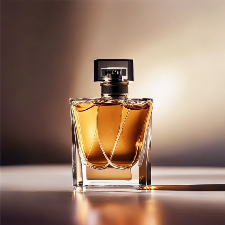 AI static ad creative — perfume